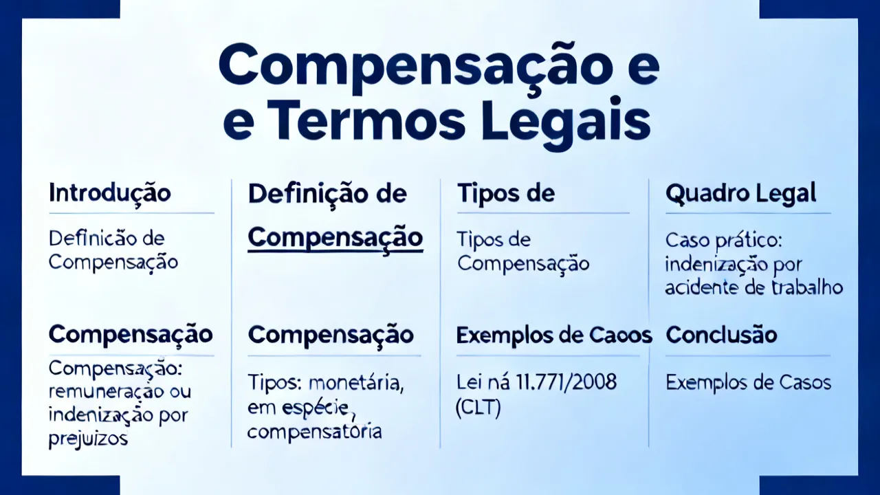 Entendendo Compensação e Indenização